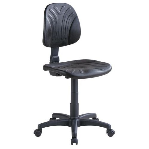 Siège d'atelier ergonomique Tecno - Bas - Sur pieds/roulettes