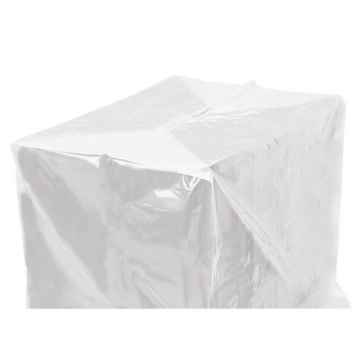 Housse pour palette thermorétractable polyéthylène 110 μm - 1200 x 800 x 1200 mm - Transparent - Gros volume