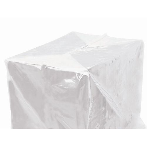 Housse rétractable pour palette 800x1200mm - 1250x1800mm - 110μm - Polyéthylène Transparent - Gros Volume