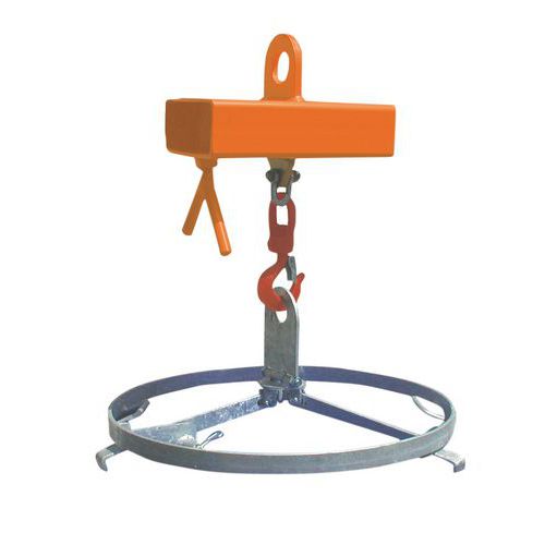 Bauer - Patin de fourche simple Orange - 1000 kg - Acier peint - Pour gerbeur
