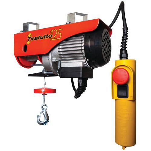 Huchez - Palan d'appoint à câble mono - Force 100kg - Levage et halage extérieur - 10m de levée
