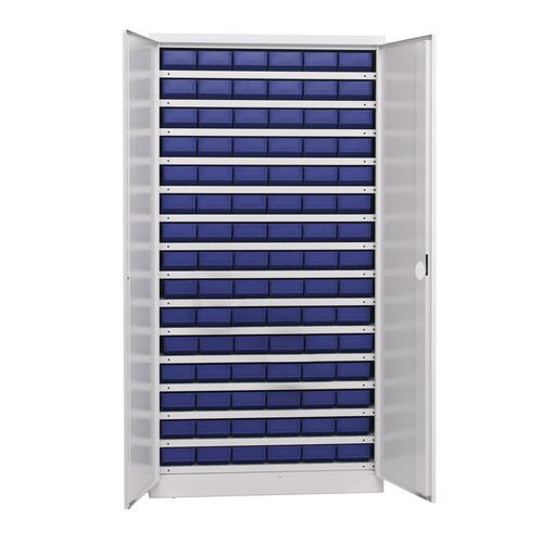 Armoire D'atelier Gris Clair Hxp=1950x440mm 90 Tiroirs b