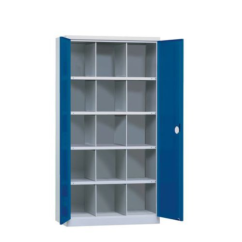 Armoire D'atelier Bleue Hxp=1950x540mm 15 Cases