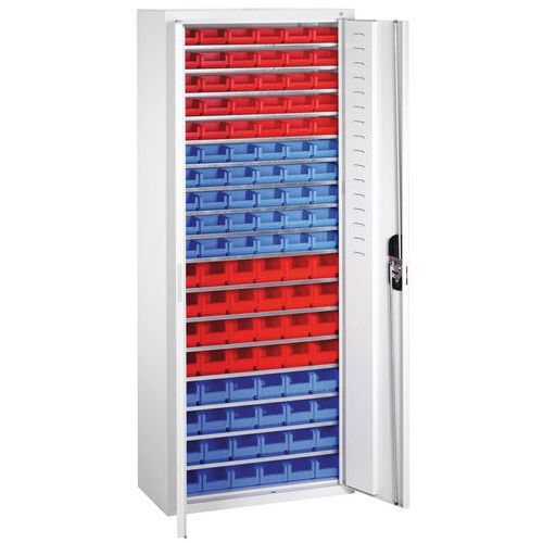 Armoire à 108 Bacs à Bec 17 Tablettes