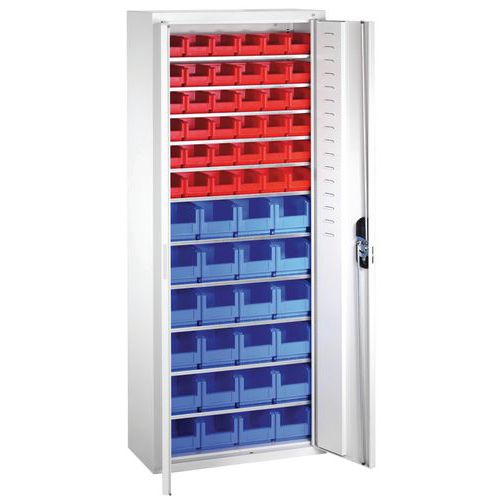 Armoire à 60 Bacs à Bec 11 Tablettes