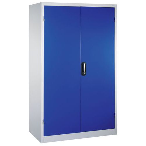 Armoire à Outils à Portes Battantes Gris Et Bleu P 600 Mm