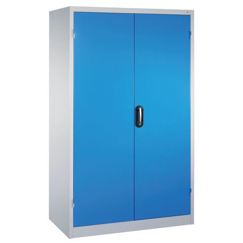 Armoire à Outils Portes Battantes Gris Et Bleu P 600mm