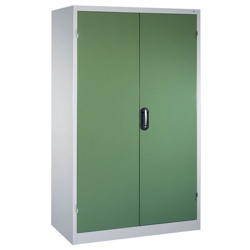 Armoire à Outils Portes Battantes Gris Et Vert P 600 Mm