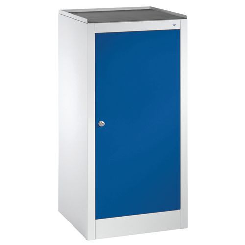 Armoire à Outils 1 Porte Battante Gris Et Bleu L500mm