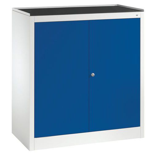 Armoire à Outils 2 Portes Battantes Gris Et Bleu L940mm