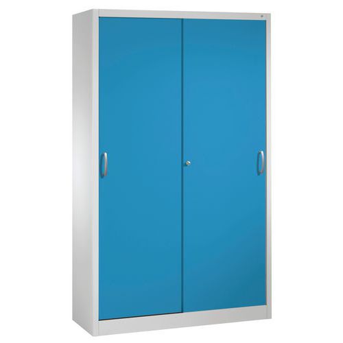 Armoire à Outils H1950xl1200xp400mm Gris Et Bleu Clair