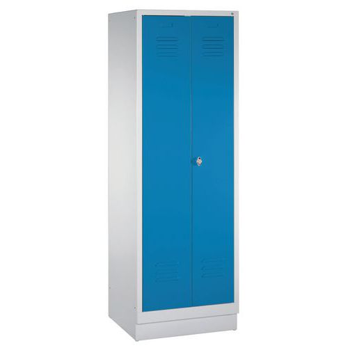 Armoire Sur Socle 2 Compartiments Bleu Clair