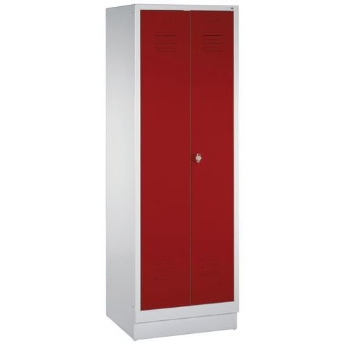 Armoire Sur Socle 2 Compartiments Rouge