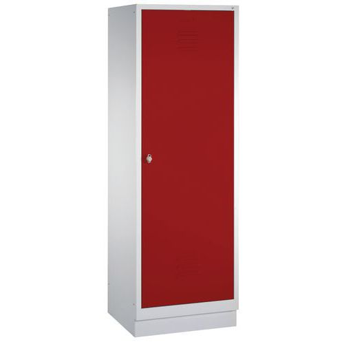 Vestiaire Sur Socle Pour 1 Personne Rouge