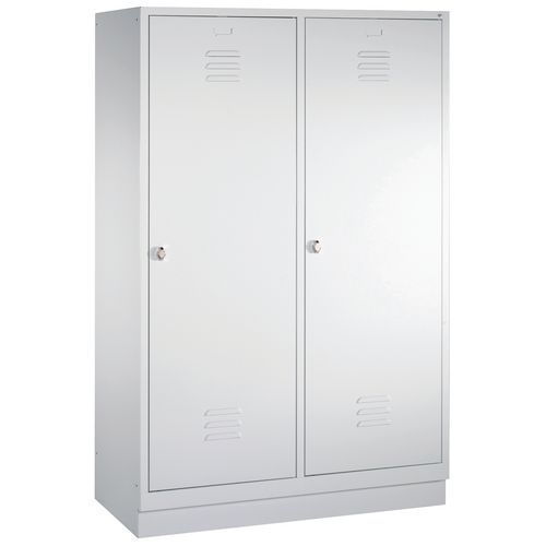 Vestiaire Sur Socle Pour 2 Personnes Gris Clair