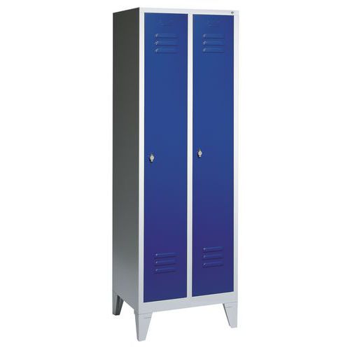 Vestiaire Sur Pieds 2 Compartiments Vert Réséda