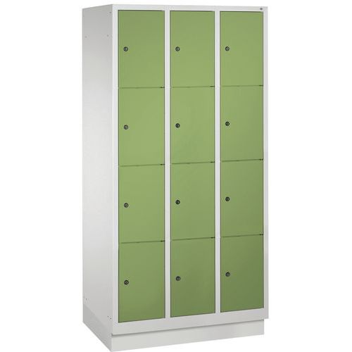 Vestiaire Casiers Classic Sur Socle 12 Casiers Vert Réséda
