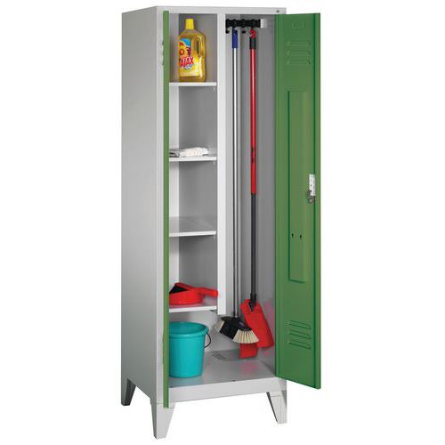 Armoire à Produits D’entretien Sur Pieds Vert Réséda