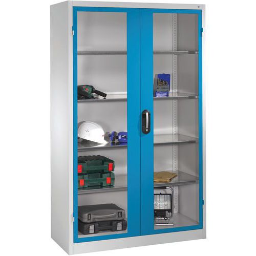Armoire Portes Battantes Bleu4 Tablettesh1950xl1200xp500mm
