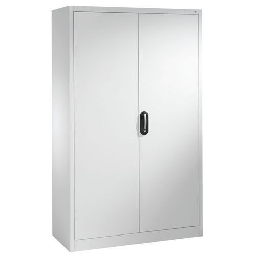 Armoire Portes Battantes Gris4 Tablettesh1950xl1200xp400mm