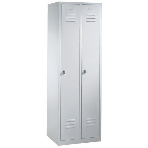 Vestiaire Sans Pieds H1850xl610xp500mmgris Clair