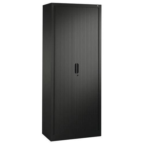 Armoire à Rideau 4 Tablettes H1980xl800xp420mm Anthracite