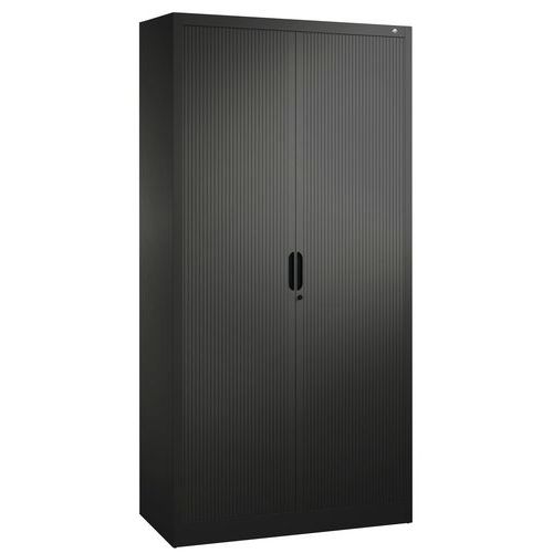 Armoire à Rideau 4 Tablettes H1980xl1000xp420mm Anthracite