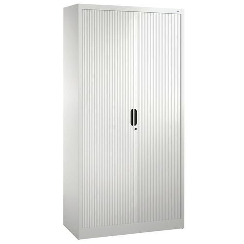 Armoire à Rideau 4 Tablettes H1980xl1000xp420mm Gris Clair