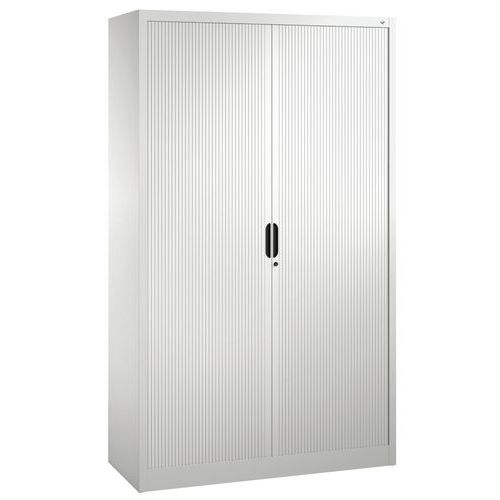 Armoire à Rideau 4 Tablettes H1980xl1200xp420mm Gris Clair