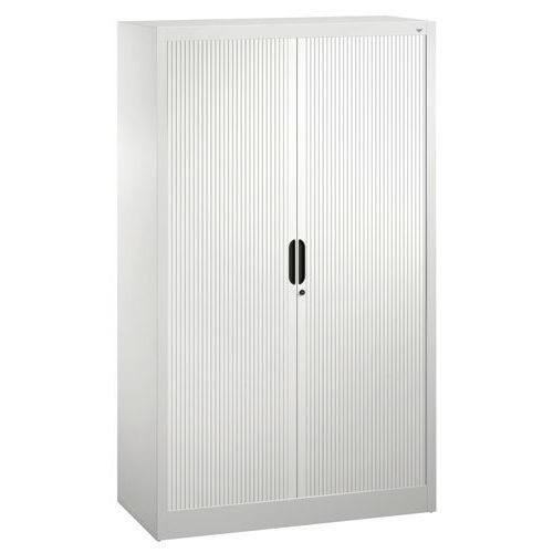 Armoire à Rideau 3 Tablettes H1600xl1200xp420mm Gris Clair