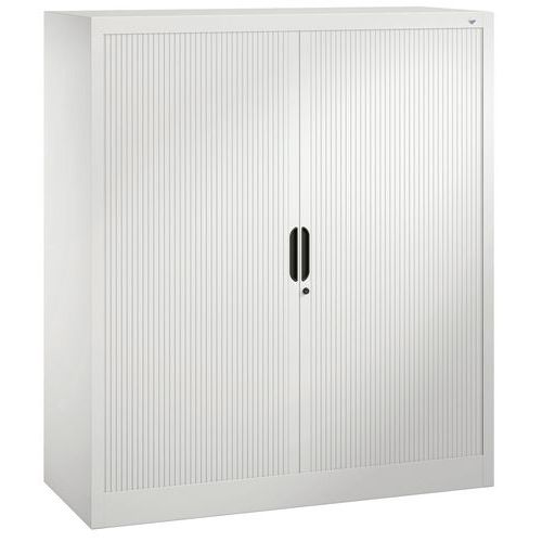 Armoire à Rideau 3 Tablettes H1345xl1200xp420mm Gris Clair