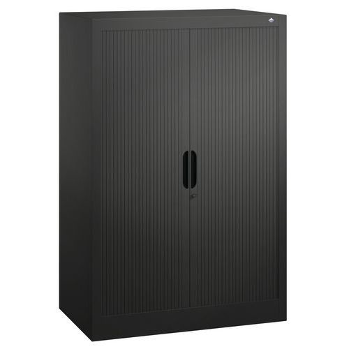 Armoire à Rideau 2 Tablettes H1230xl800xp420mm Anthracite