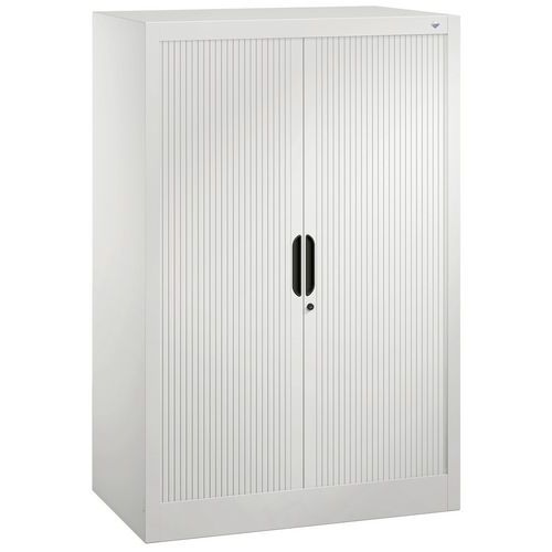 Armoire à Rideau 2 Tablettes H1230xl800xp420mm Gris Clair