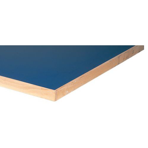 Plateau D'établi Bleu Largeur:150 Cm Mat.:formica