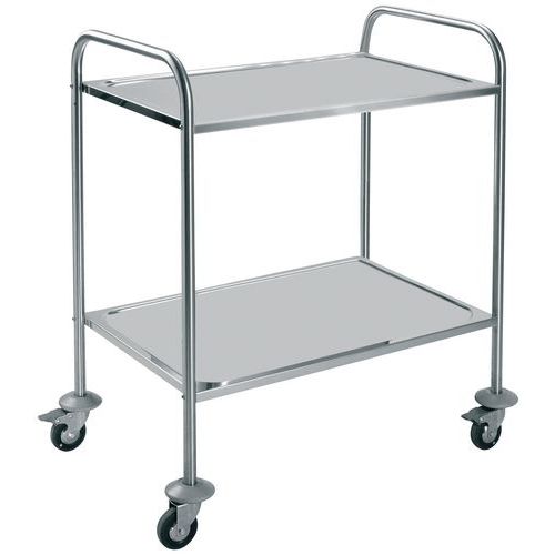 Chariot Inox Force 60 Kg 2 Plateaux 750x 500