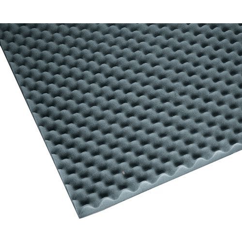 Panneau d'insonorisation Ondulé Anthracite - Polyuréthane 50mm - 750x1000mm - Réduction Sonore Efficace