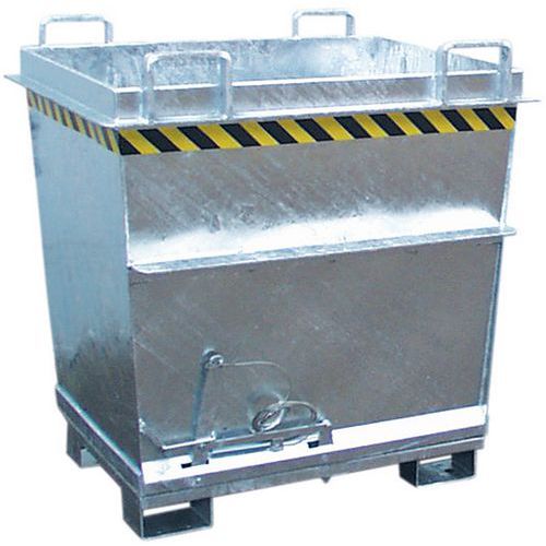 Bauer - Benne à fond ouvrant BKB 500L - 163 kg - Acier Bleu - Gestion des déchets