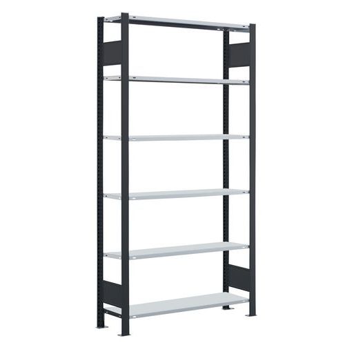 Rayonnage Départ 1 Face Aristo-clip 2300x300x1300 Noir