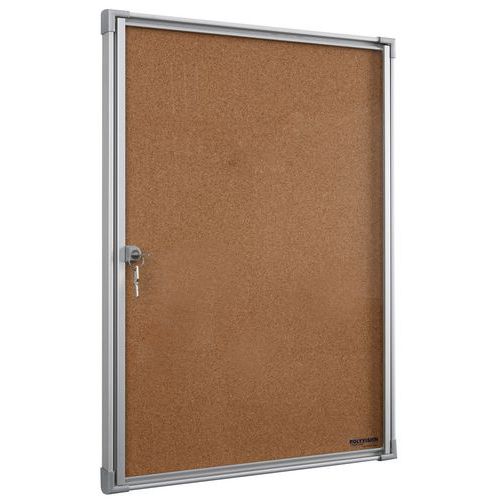 Mini Vitrine D'affichage Extra Plate 2f A4 Fond Liege Desi Gn