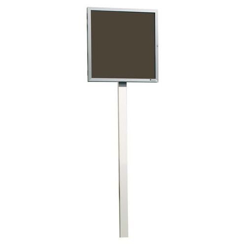 AME - Colonne pour Vitrine Extérieure Aluminium - 250 cm Hauteur - Support Stable et Durable