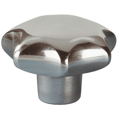 Bouton étoile aluminium M6 40mm avec insert taraudé - Quincaillerie robuste et durable
