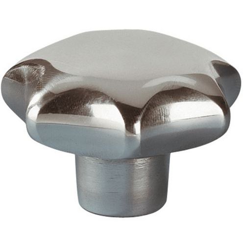 Bouton étoile aluminium M8 - Ø 40 mm - Avec insert taraudé - Quincaillerie robuste