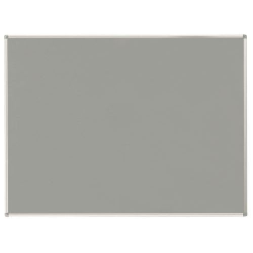 Smit Visual - Panneau Linoléum Gris 180x90 cm - Cadre Aluminium - Lean Management - 3 Ans Garantie