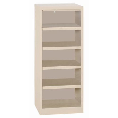 Colonne De Rangement 5 Cases Marron Hxlxp:10 35x41x345cm