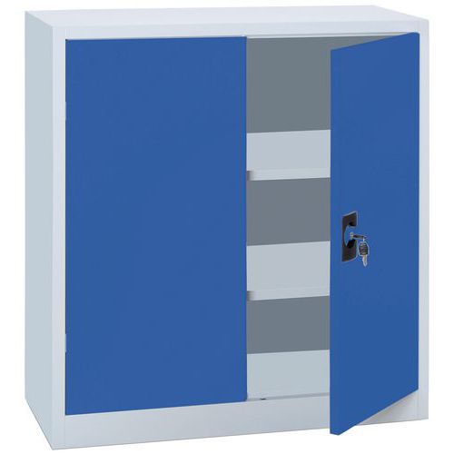 Armoire A Monter Pt Bat H1000xp423xl120 0gris/bleu+2tab