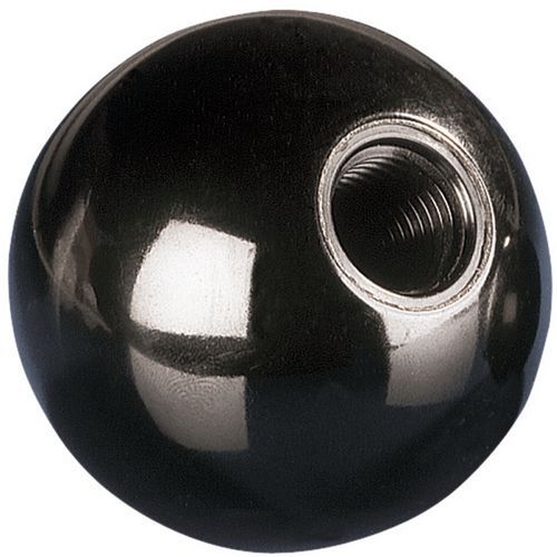 Bouton bille taraudé M12 - Ø 40 mm Bakélite - Insert fileté - Quincaillerie durable
