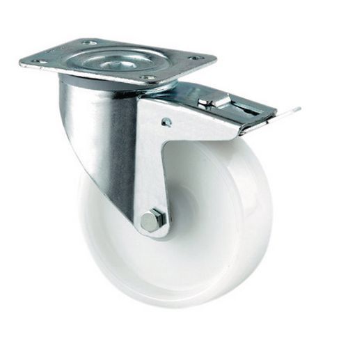 Roulette Pivotante à Platine Force : 200 H Ht:200