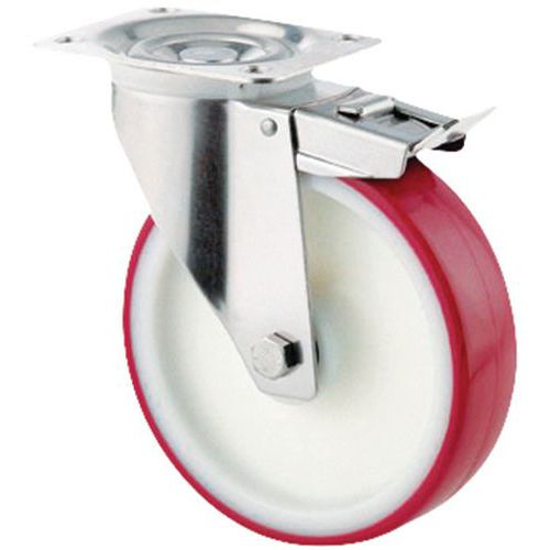 Roulette Pivotante En Nylon Force:350 Kg H Ht:200 Mm