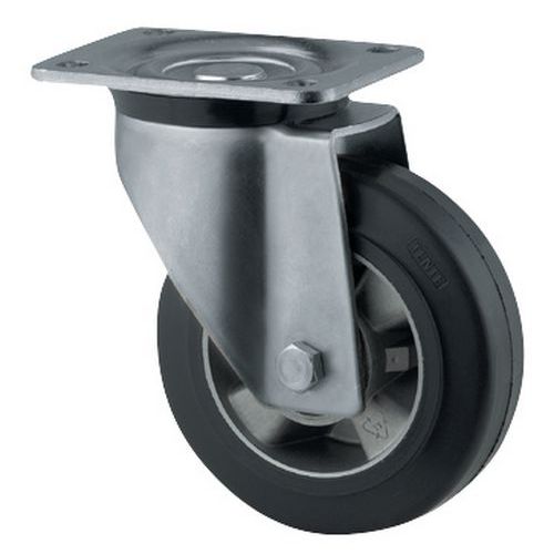 Roue Pivotante Caoutchouc Force:350 Kg H Ht:200 Mm