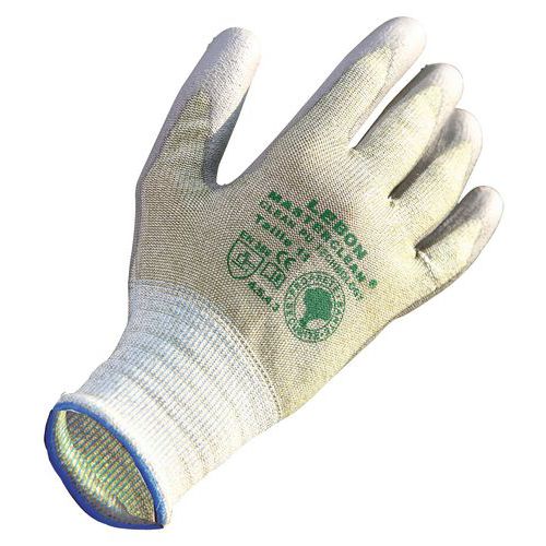 Gants Argiopex Masterclean - Anti-coupure PU Paume - Taille 6 - Protection Niveau 5 - Beige - Lot de 10 paires